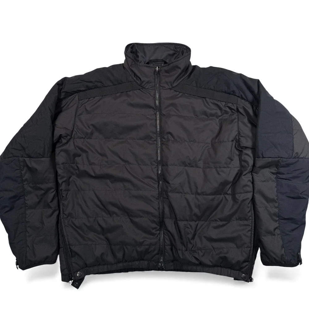 The North Face Mens Large Black Insulated Puffer Jacket Full Zip Vintage Ski